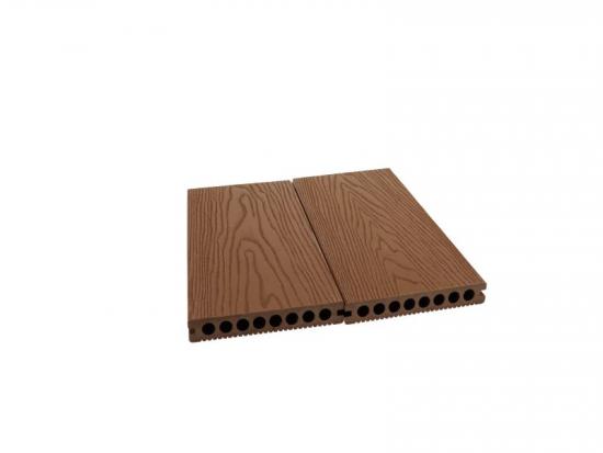 3D embossed wpc decking