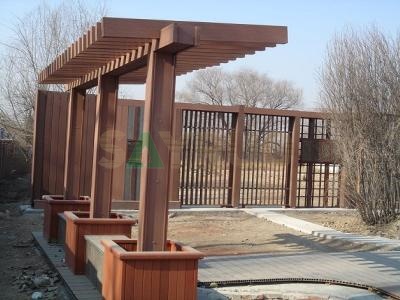 Easy Install Outdoor Wood Surface Surface Compuesto Pergola Impermeable WPC pérgola