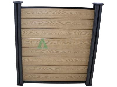 Paneles de valla WPC compuestos de madera para valla de jardín al aire libre decorativa de privacidad