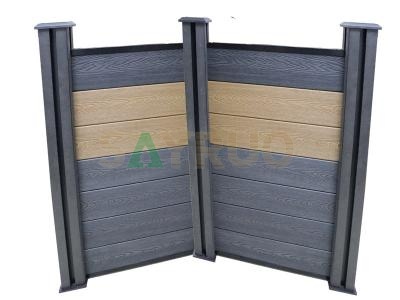 Fabricante de panel de valla compuesto de plástico de madera de valla de WPC