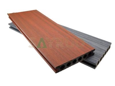 doble color 137 * 23 wpc coextrusión tapado compuesto cubierta tablero de piso de china