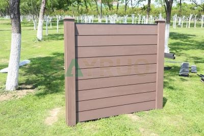Panel de cercado compuesto de wpc de plástico de madera respetuoso con el medio ambiente para decoración de jardín