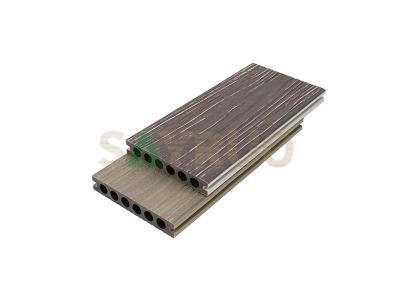 Tablero de terraza compuesto de WPC reversible de imitación de madera