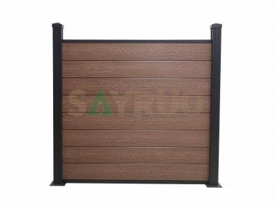 deep embossing wood grain wood plastic composite fence