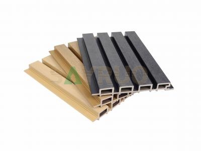 Revestimiento de pared exterior compuesto de madera y plástico de coextrusión con listones impermeables y colores personalizados