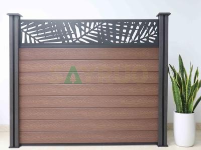 wood plastic composite fence