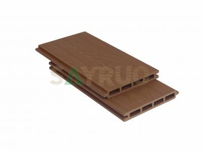 Valla de WPC compuesta para exteriores con textura de madera ultrarrealista de alta calidad y veta de madera en relieve 3D
