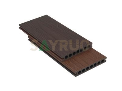 Tarima de madera compuesta coextruida de plástico y madera con textura similar a la madera, antideslizante y de primera calidad para exteriores.