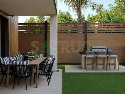 Co-extrusion wood plastic composite fence