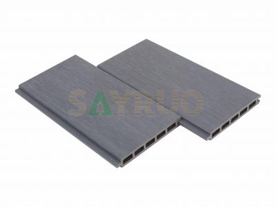 Elegante valla de WPC coextruido, impermeable y resistente a los rayos UV, para exteriores | [SAYRUO]