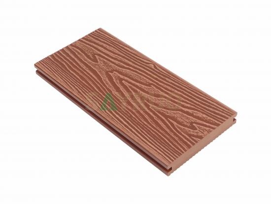 3D wooden grain embossed composite decking