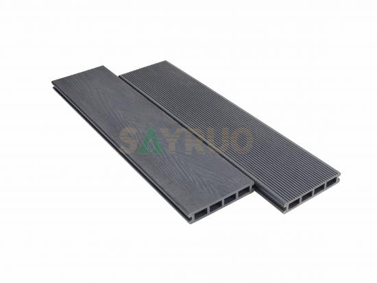 3D wooden grain embossed composite decking