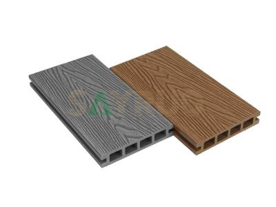 Precios de fábrica competitivos. Tarimas de madera compuesta de plástico duraderas con relieve profundo para exteriores.