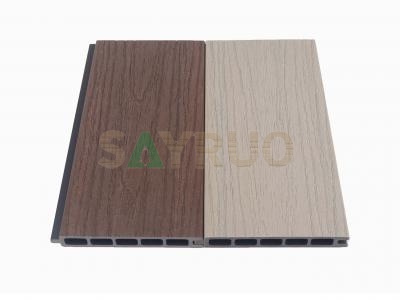 Tablero de valla WPC coextruido para exterior, panel de valla de privacidad de compuesto de madera y plástico impermeable con veta de madera para jardín y patio