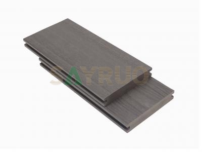Tarima de WPC coextrudido con núcleo sólido | veta de madera de doble cara y acabado cepillado | tarima compuesta de alta resistencia para exteriores para proyectos comerciales